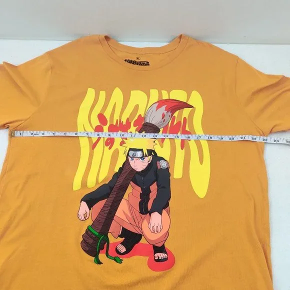 Naruto Orange T-shirt Mens XL Anime Graphic T-Shirt BOX LUNCH Shippuden - Picture 4 of 7